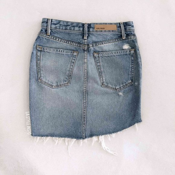 GRLFRND Denim Rhoda mini skirt Size 25 - Picture 3 of 5